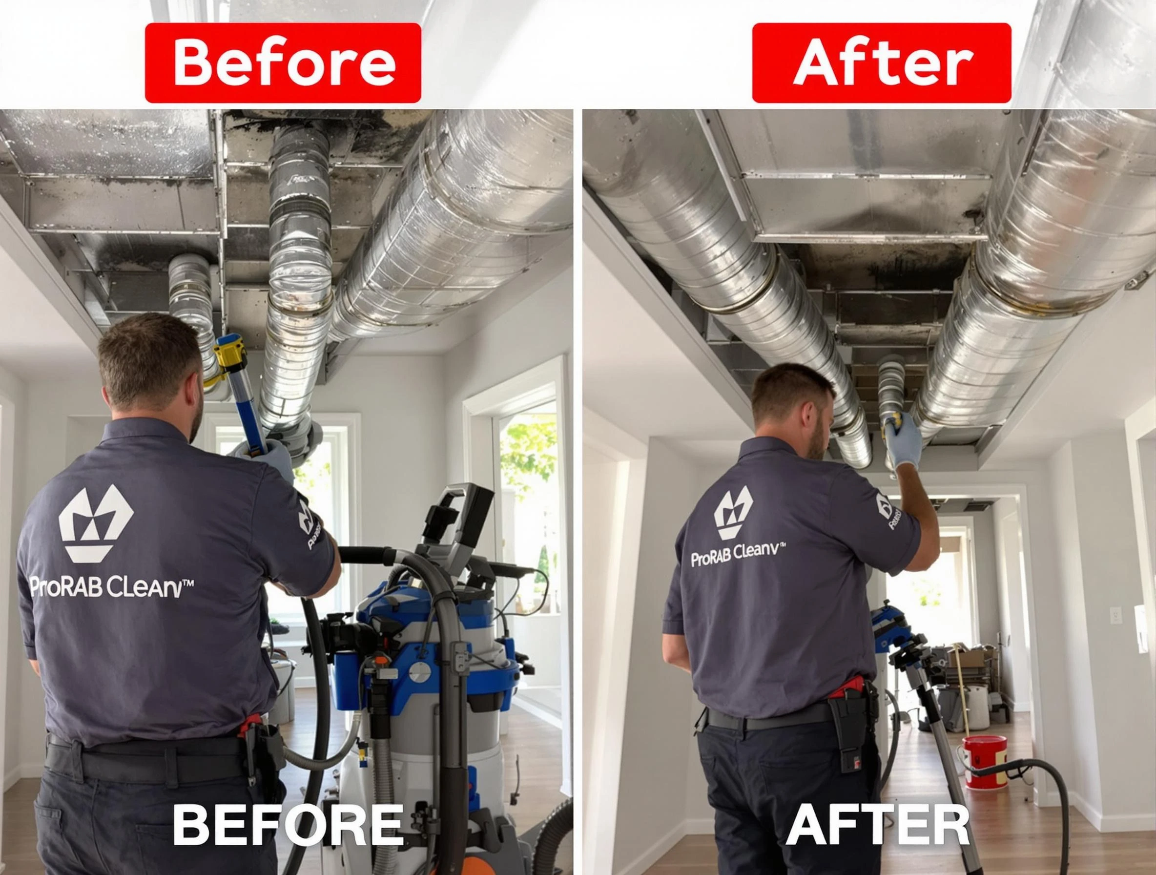 Rio Communities Air Duct Cleaning expert performing thorough residential duct cleaning in a Rio Communities home
